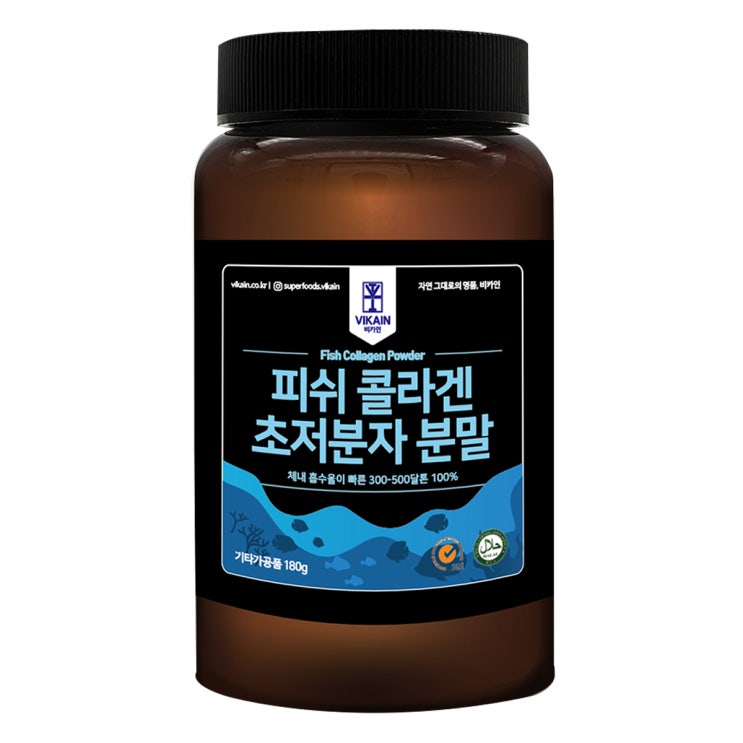 선호도 좋은 비카인 피쉬 콜라겐 초저분자 분말, 180g, 1개(로켓배송) 추천합니다