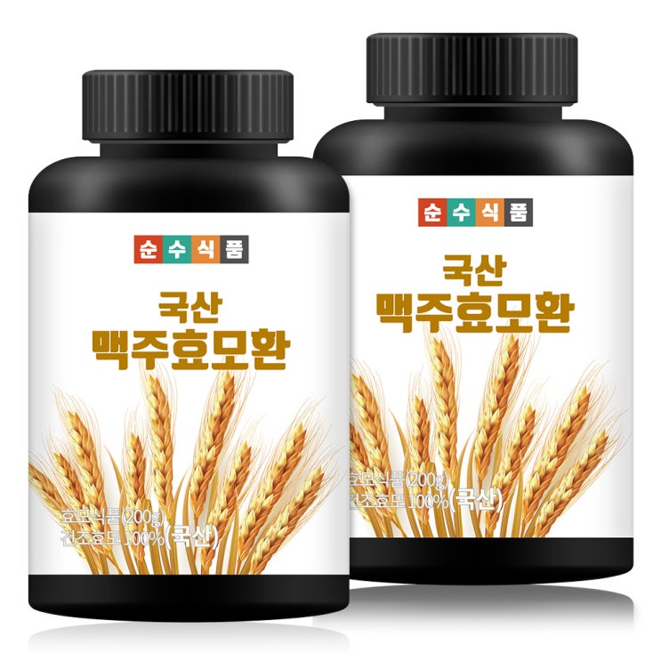 선호도 높은 순수식품 맥주효모환, 200g, 2개입(로켓배송) ···