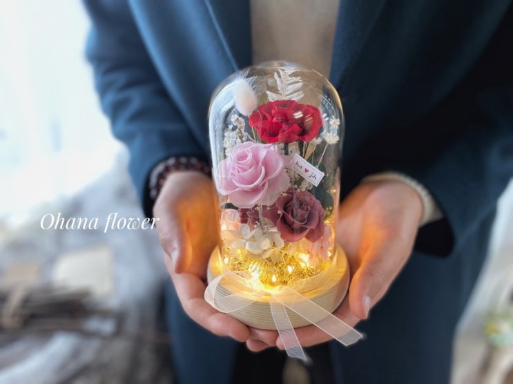[ 부산 광안 꽃공방 ] 사랑을 가득 담은 프리저브드플라워 유리돔 원데이클래스