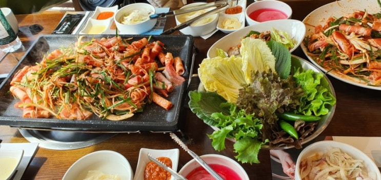  기장 더 이스트 인 부산 일등가 오리불고기 다녀왔어요
