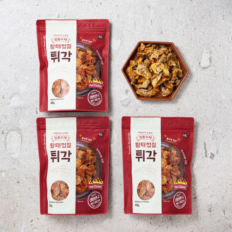 가성비 좋은 일품수제 황태껍질 튀각 불닭맛, 60g, 3개(로켓배송) 추천해요