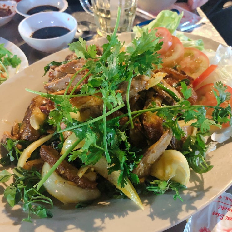  베트남 로컬 술집, "Quán Ăn Tân Hồ", 롯데마트 주변 술집, 베트남 로컬 맛집, 호치민 롯데마트(남사이공), 메뉴, 롯데마트 푹롱근처