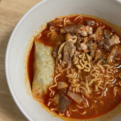  자취요리 / 불맛짬뽕라면 / 레시피 따라하기 또 해먹어여지 맛있다 !