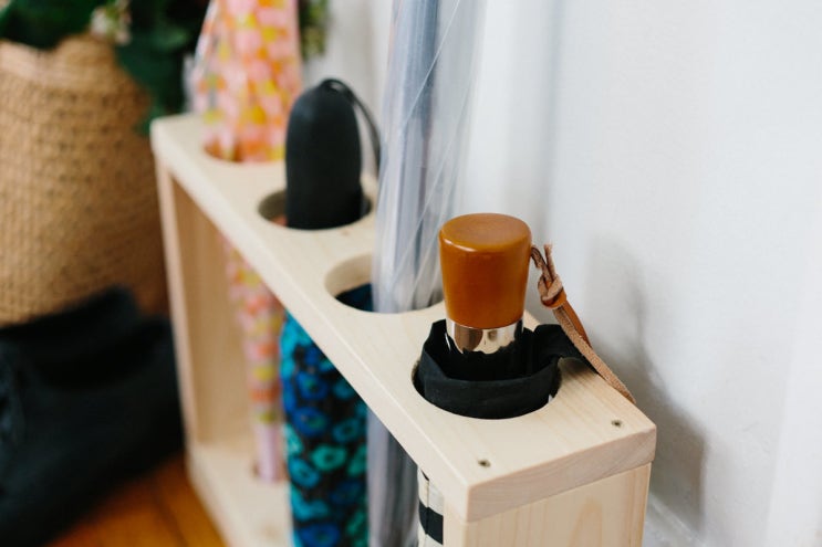 DIY 가정용 현관 우산꼿이 우산홀더 만들기