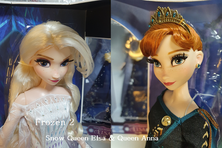  [Dolls] 디즈니 겨울왕국2 한정판 스노우퀸 엘사 / 퀸 안나 클래식 인형 리뷰