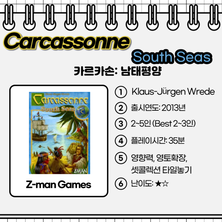 Carcassonne: South Seas / 카르카손: 남태평양