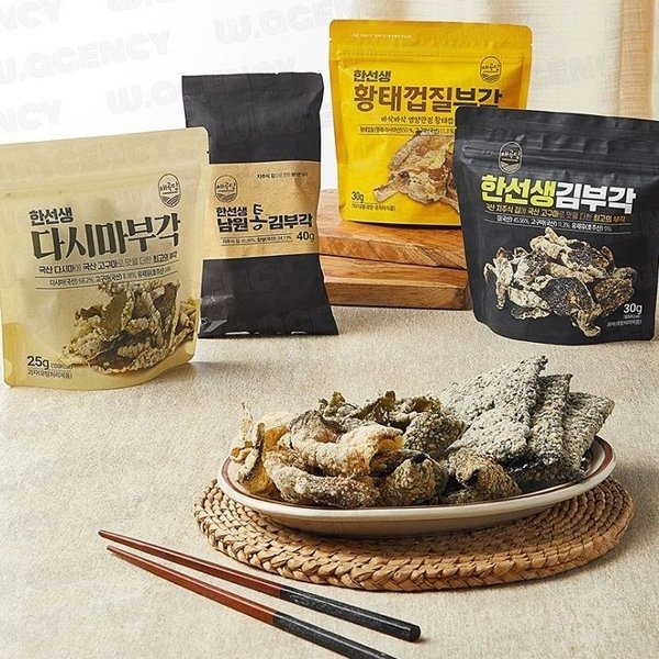  남원한선생 부각 4종(황태 껍질/김/통김/다시마)/만개의 레시피