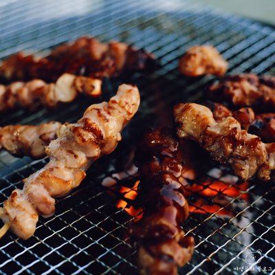  캠핑 꼬치구이 이마트 오내추럴 램통 숯불닭꼬치면 닭꼬치 만드는법 필요없어