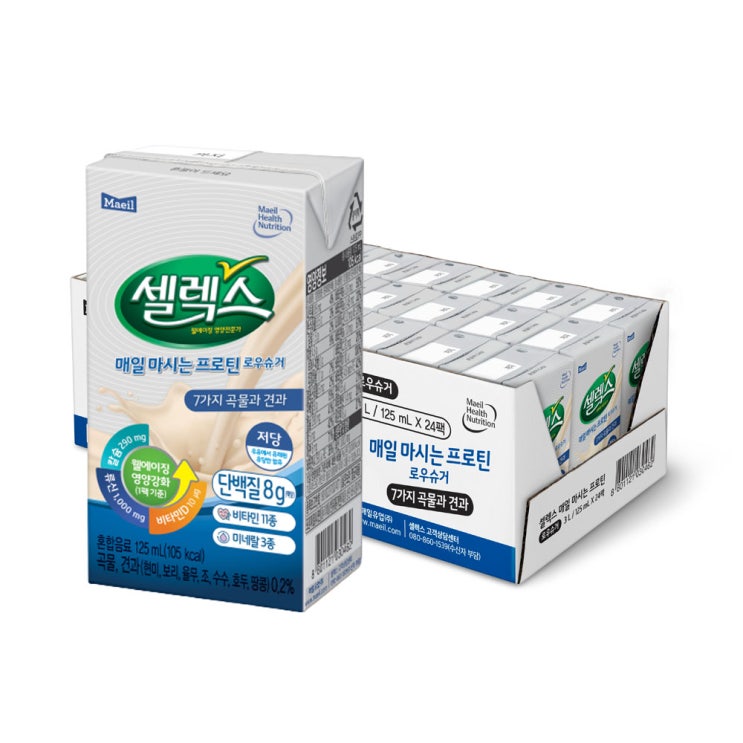 후기가 좋은 셀렉스 매일 마시는 프로틴 로우슈거, 125ml, 24개(로켓배송) 추천합니다