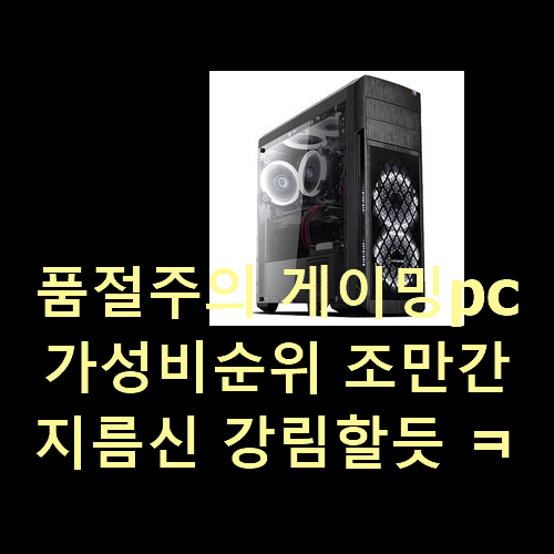  품절주의 게이밍pc 가성비순위 조만간 지름신 강림할듯 ㅋㅋ