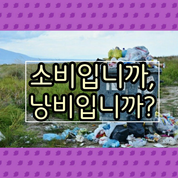  소비입니까, 낭비입니까?