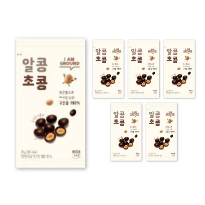 많이 팔린 아이엠그라운드 알콩초콩, 25g, 6개(로켓배송) 추천합니다