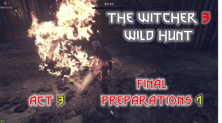 Witcher 3 Wild Hunt Death March Story 45 - Final Preparations 1 / 위쳐 3 와일드 헌트 죽음의 행군 45 - 최후의 준비 1
