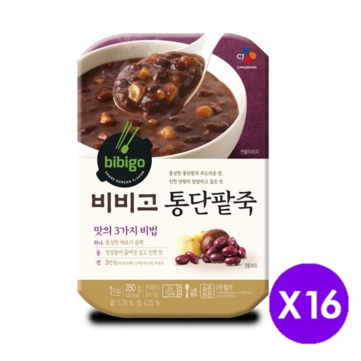 선호도 좋은 백설 비비고 통단팥죽 280g, 16개 추천해요