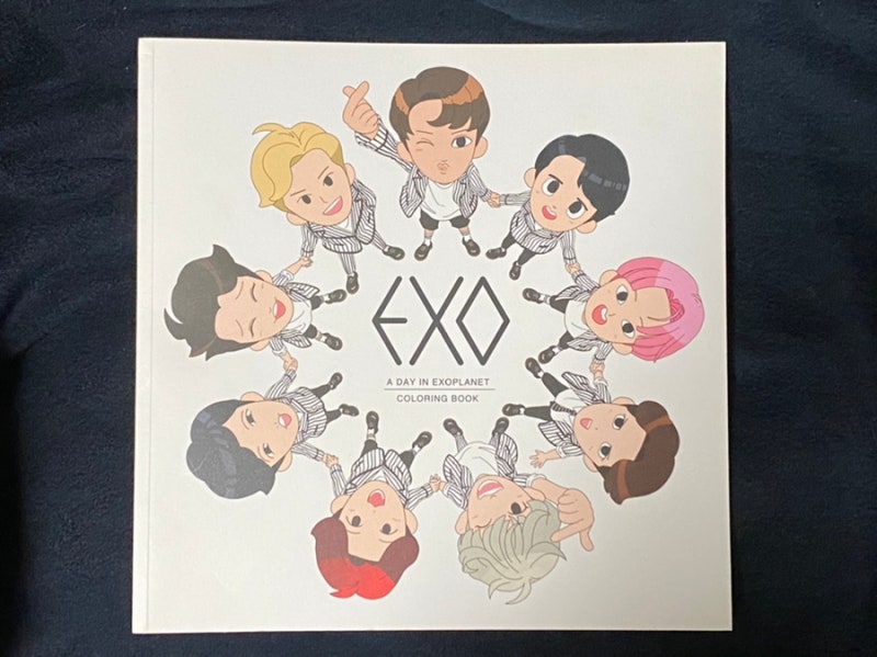 [都敬秀] EXO D.O.周邊太可愛了！ 44. 療癒小物 EXO著色本 (feat. 爆雷達人伯賢知道...)