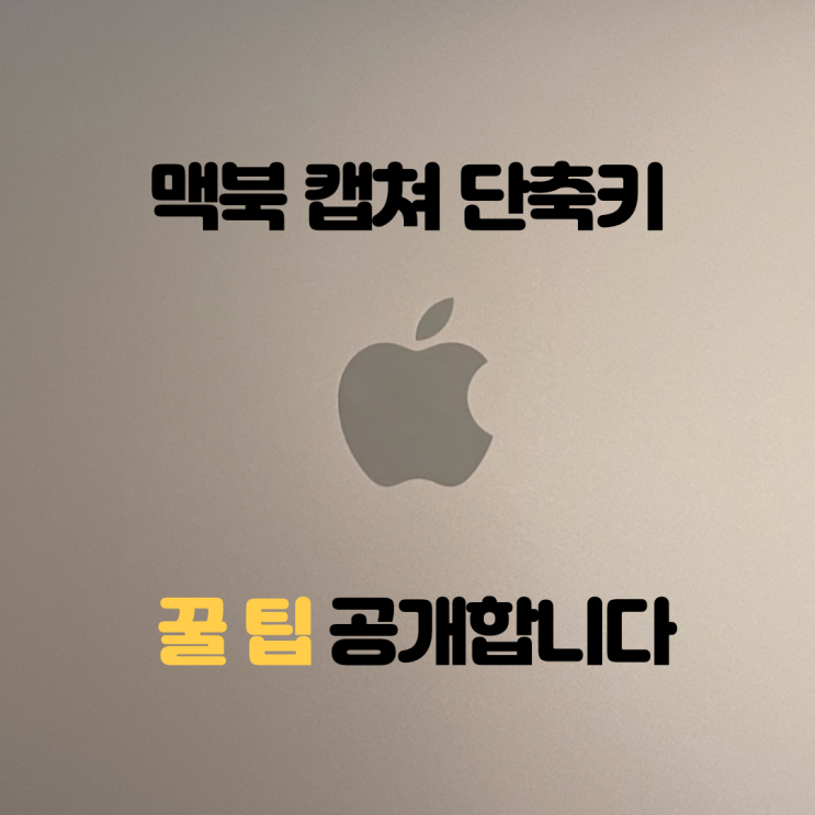  맥북 스크린샷 찍는법 캡쳐 단축키 꿀팁