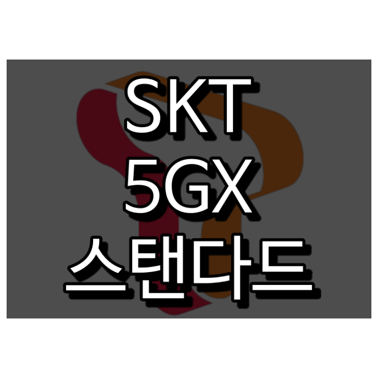  SKT 5GX 스탠다드 요금제 핵심만 간단히