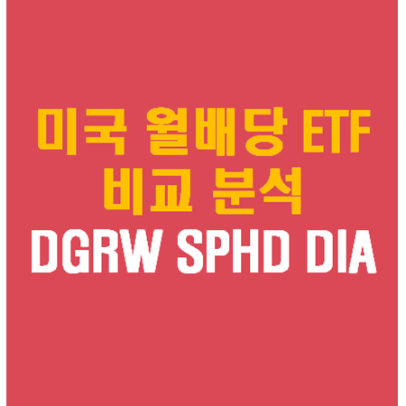 미국 월배당 ETF :: DIAETF DGRWETF SPHD ETF