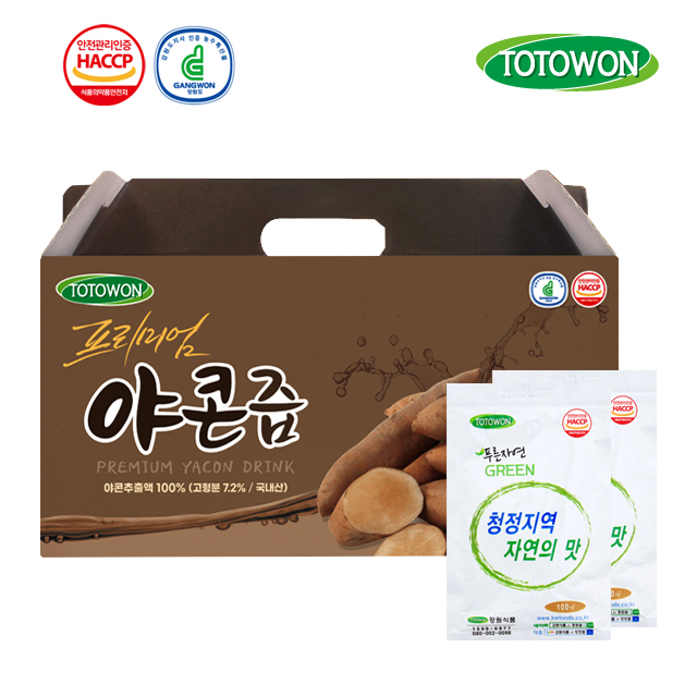 잘팔리는 강원식품 프리미엄 야콘즙 100mL 30포, 30개 ···