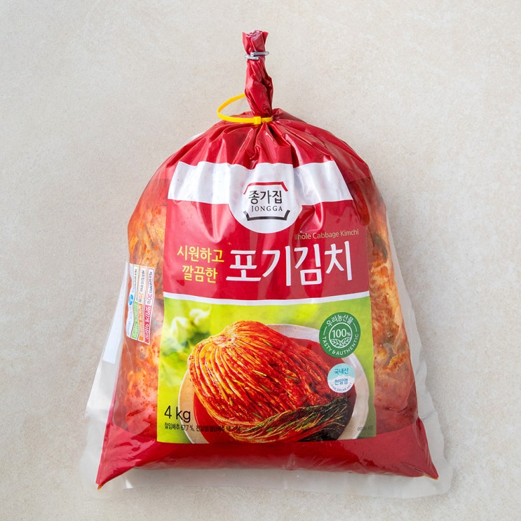 핵가성비 좋은 종가집 포기김치, 4kg, 1개(로켓배송) 좋아요