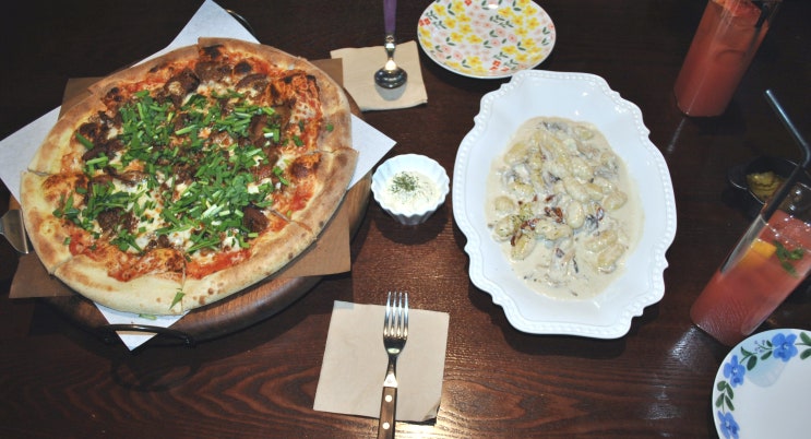  [영등포구청역] 영등포 피자맛집 참숯 불고기 오시게리따  피자! 한식피자를 맛보다.