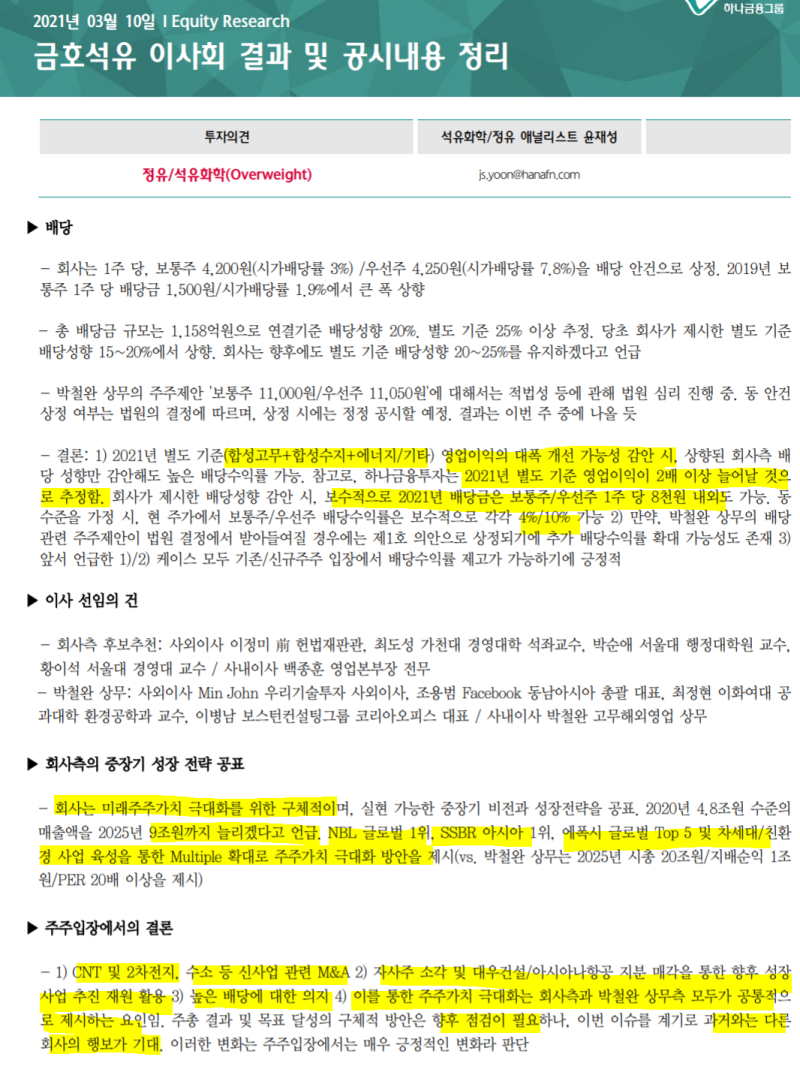 40. 금호석유 (1) : 네이버 블로그