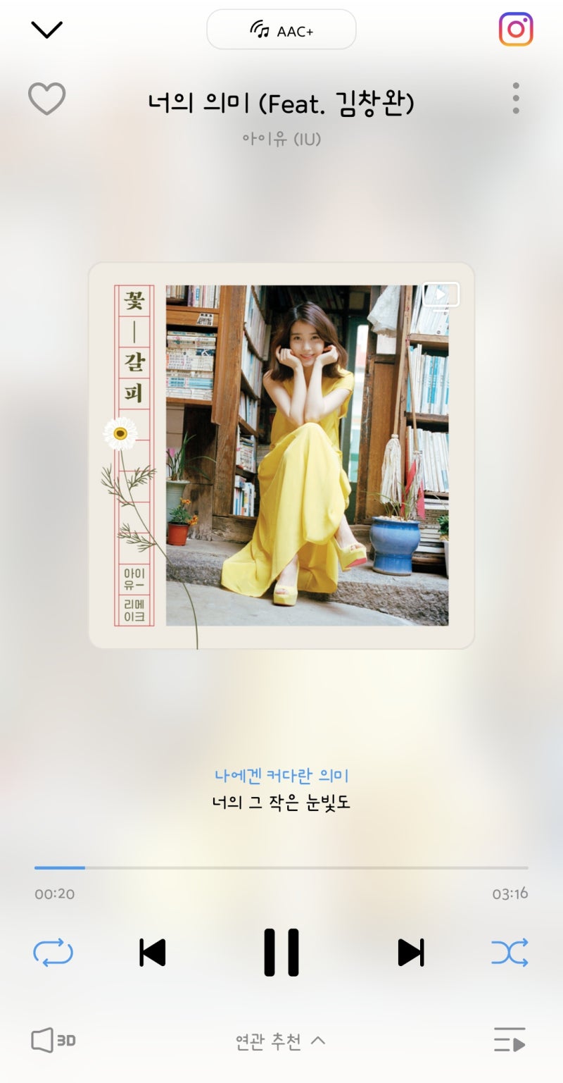 너의 의미(feat. 김창완) - 아이유