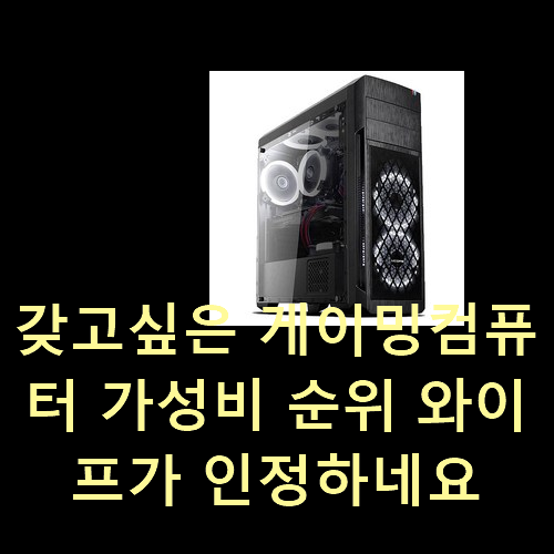  갖고싶은 게이밍컴퓨터 가성비 순위 와이프가 인정하네요