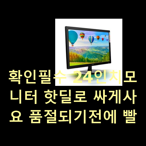  확인필수 24인치모니터 핫딜로 싸게사요 품절되기전에 빨리 킵하세요!