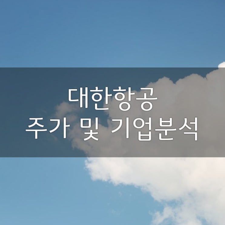  대한항공 주가 및 기업분석_유상증자,아시아나항공 합병
