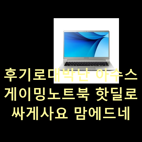  후기로대박난 아수스게이밍노트북 핫딜로 싸게사요 맘에드네요.