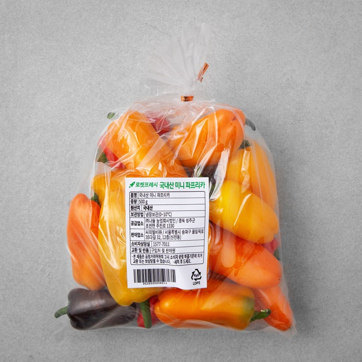 가성비 뛰어난 국내산 미니파프리카 혼합, 500g, 1봉(로켓배송) 추천해요 가성비 뛰어난 국내산 미니파프리카 혼합, 500g, 1봉(로켓배송) 추천해요