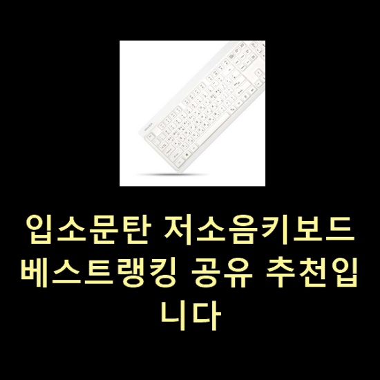  입소문탄 저소음키보드 베스트랭킹 공유 추천입니다