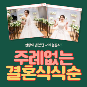  나의 주례없는 결혼식 식순 눈물 없이 밝게 진행!!
