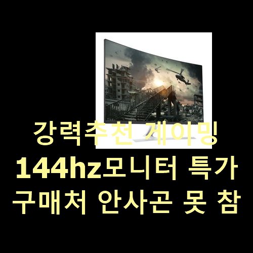  강력추천 게이밍144hz모니터 특가 구매처 안사곤 못 참겠어요 ㅋㅋ