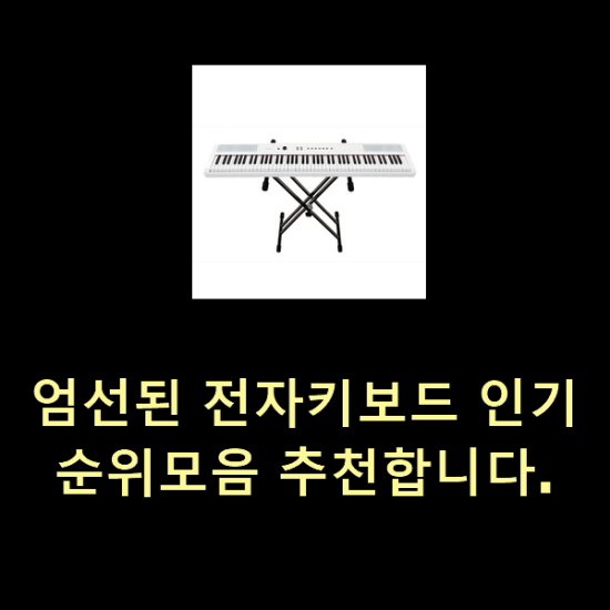  엄선된 전자키보드 인기순위모음 추천합니다.