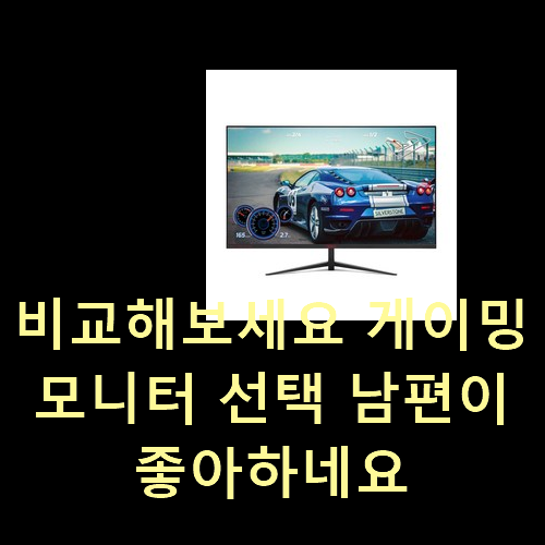  비교해보세요 게이밍모니터 선택 남편이 좋아하네요
