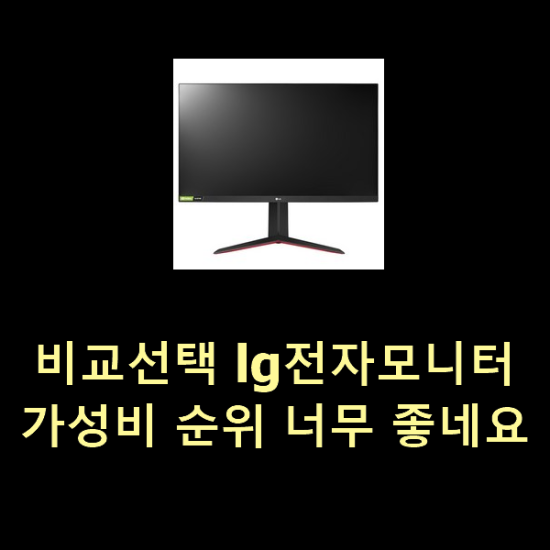  비교선택 lg전자모니터 가성비 순위 너무 좋네요