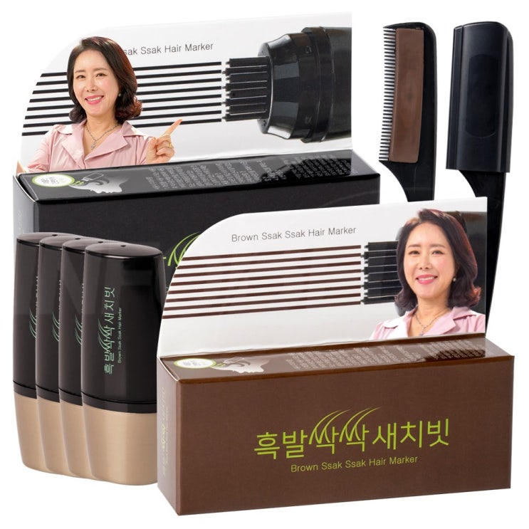 인기있는 희끗희끗한 부위만 쉽고 빠르게 10년 젊게 사는 흑발싹싹 새치빗 + 사은품증정, 브라운 ··· 인기있는 희끗희끗한 부위만 쉽고 빠르게 10년 젊게 사는 흑발싹싹 새치빗 + 사은품증정, 브라운 ···
