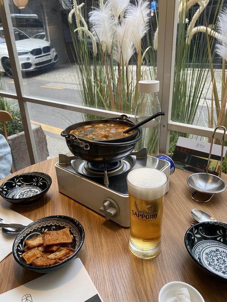  압구정 이자카야 술집 다이닝목로 곱창전골