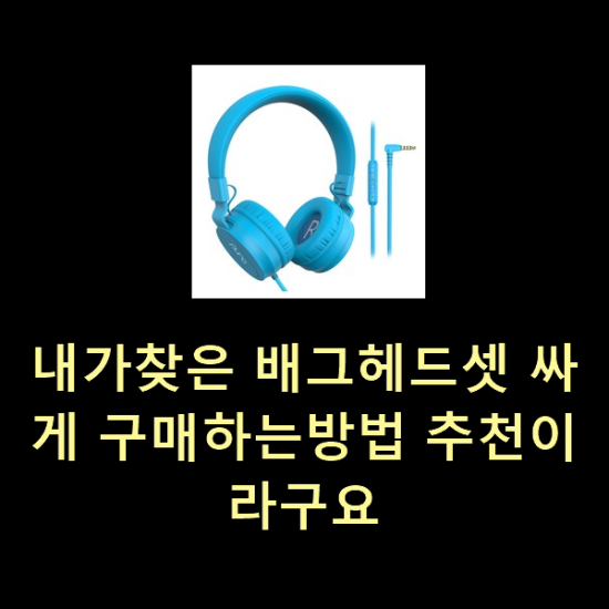  내가찾은 배그헤드셋 싸게 구매하는방법 추천이라구요