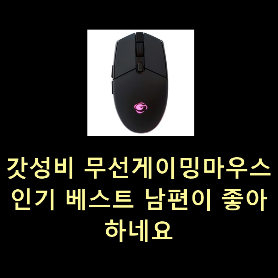  갓성비 무선게이밍마우스 인기 베스트 남편이 좋아하네요