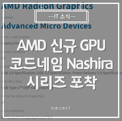  [IT 소식] 정체불명의 AMD 신규 GPU 코드네임 Nashira 시리즈 포착