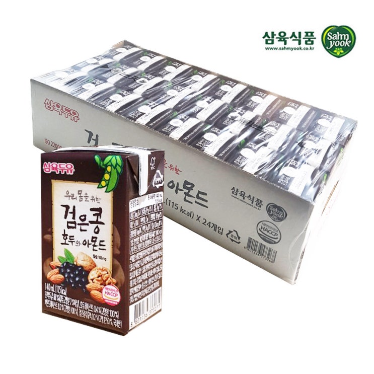 가성비갑 삼육두유 검은콩호두아몬드 140ml 96팩 ···