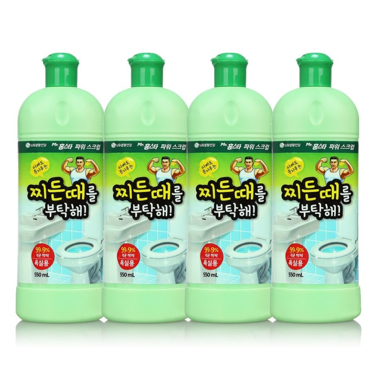 리뷰가 좋은 홈스타 찌든때를 부탁해 파워스크럽 욕실용, 550ml, 4개 ··· 리뷰가 좋은 홈스타 찌든때를 부탁해 파워스크럽 욕실용, 550ml, 4개 ···