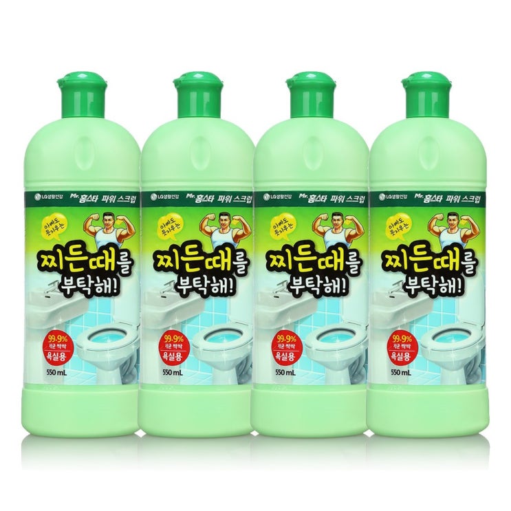 리뷰가 좋은 홈스타 찌든때를 부탁해 파워스크럽 욕실용, 550ml, 4개 ···