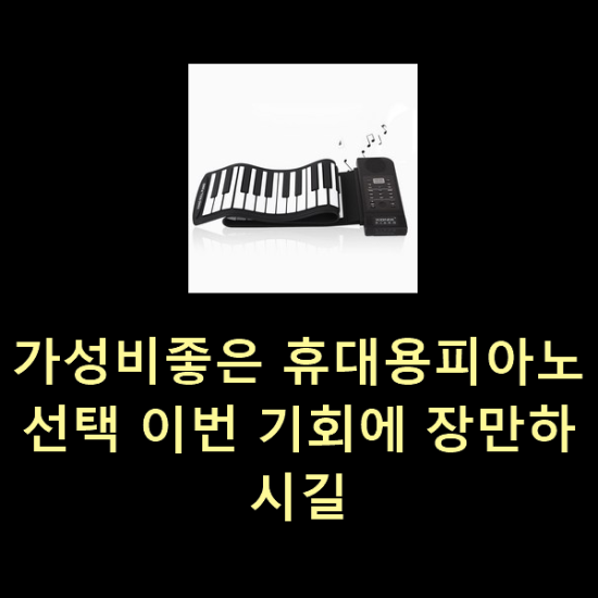  가성비좋은 휴대용피아노 선택 이번 기회에 장만하시길