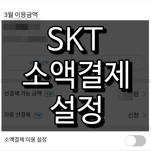  SKT 소액결제 차단, 차단해제, 한도 변경까지 한번에 정리