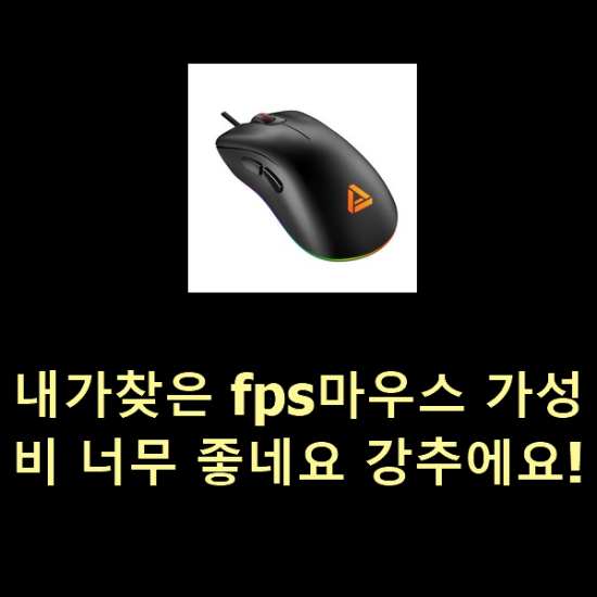  내가찾은 fps마우스 가성비 너무 좋네요 강추에요!