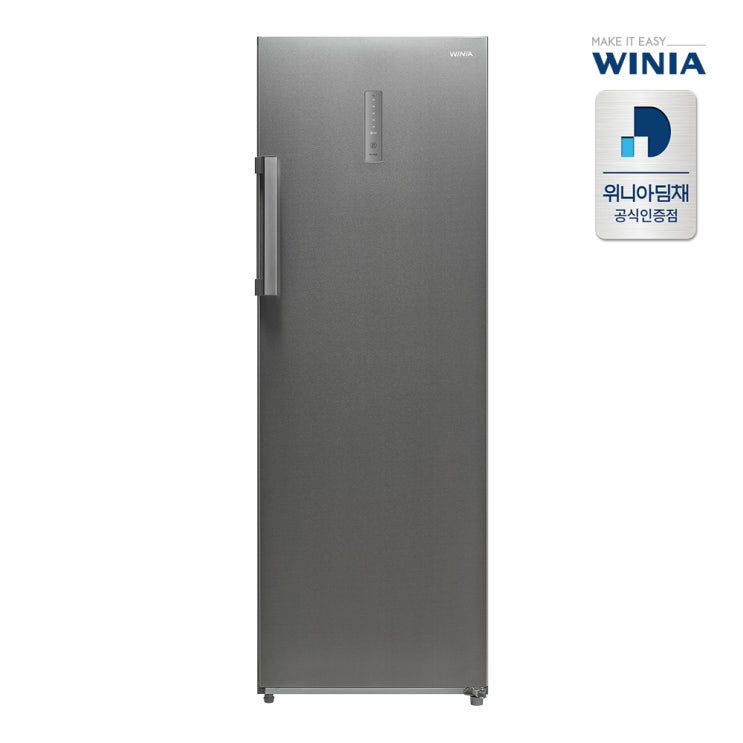 핵가성비 좋은 위니아딤채 WFZU230NAS 스탠드형 냉동고 1도어 227L 브라이트실버 좋아요